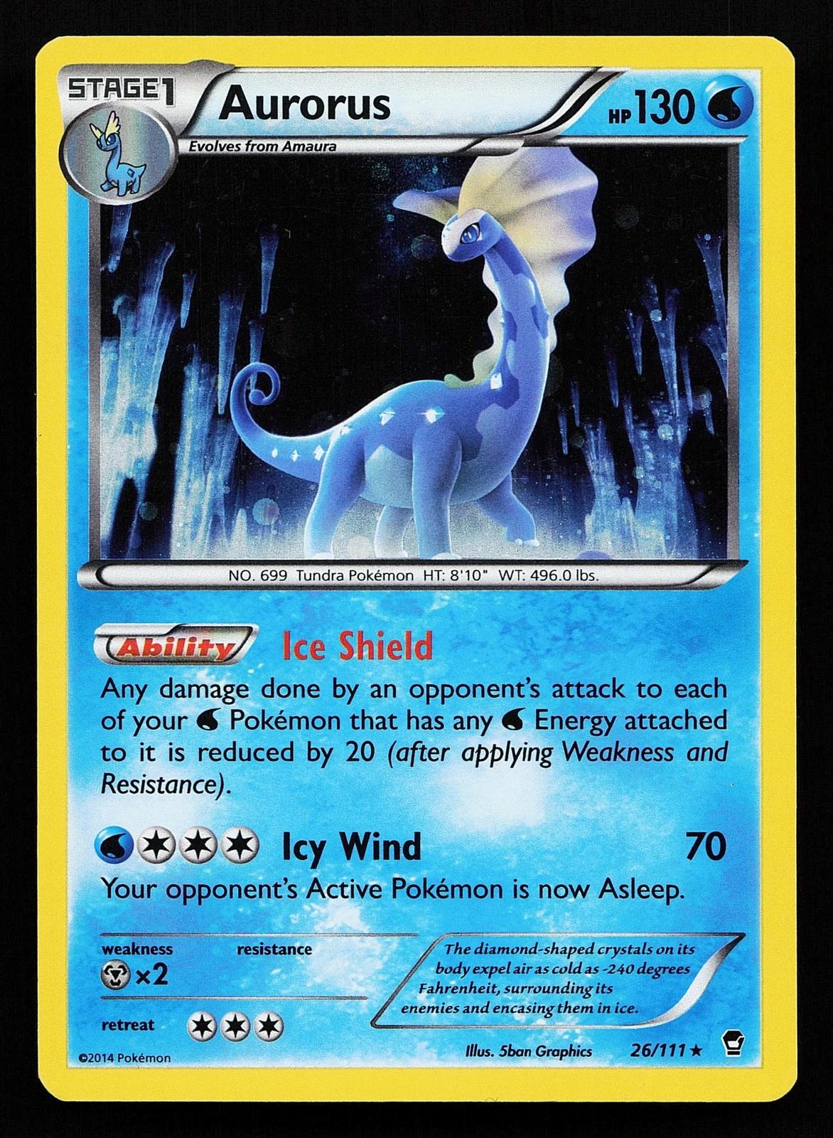 Furious Fists Aurorus [Cosmos-Holo] Pokémon card